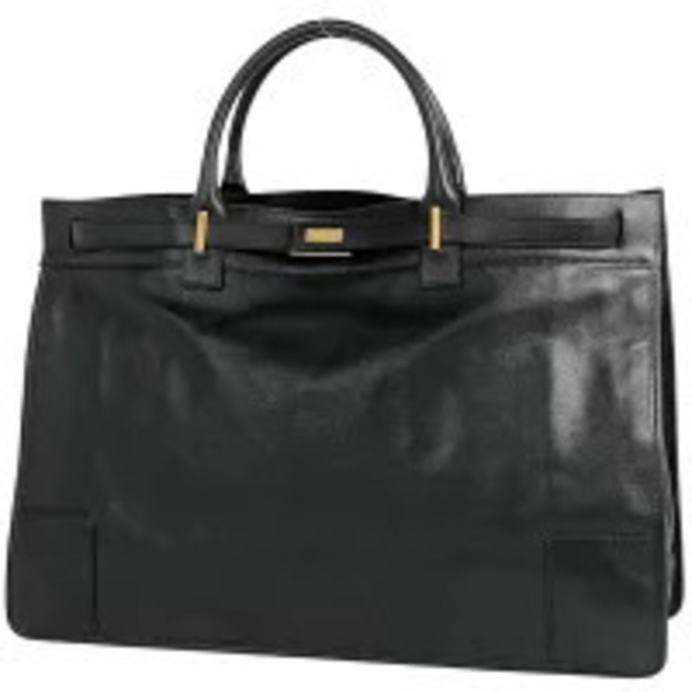 Gucci tote bag handbag leather black